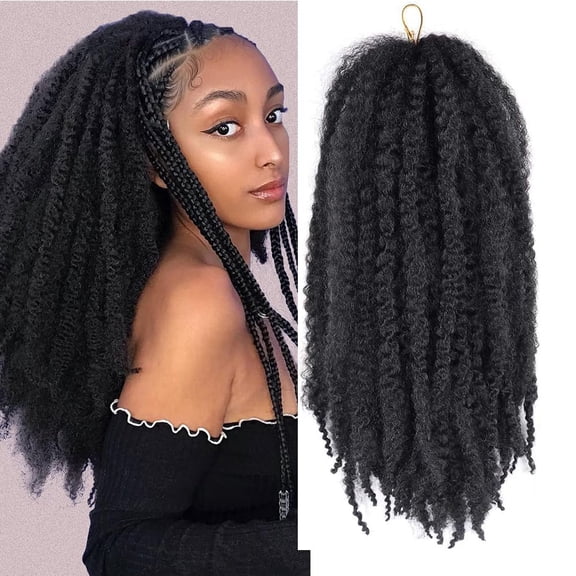 Marley Twist Braiding Hair 24 Inch Marley Twist Hair 3 Packs Cuban Twist Hair Afro Kinky Crochet Hair Synthetic Marley Hair Exte