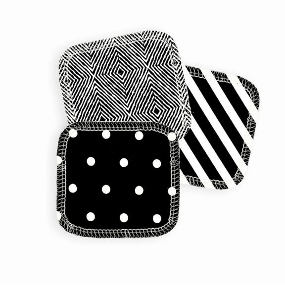 Marley's Monsters Facial Rounds: Reusable Swap For Cotton Balls - 10 Count Pack in Color or Print of Choice