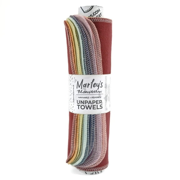 Marley's Monsters UNpaper® Towels: Earthy Rainbow - 12 Count Roll