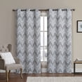 thumbnail image 1 of Marlie Intelligent design Blackout Weave Grommet Curtain Panels (Set of 2) - Taupe - 76x84, 1 of 2