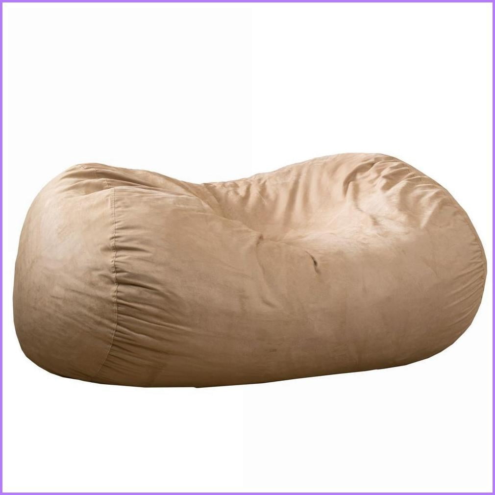 Marlin 6.5 Foot Bean Bag Chair for Adults, Soft Microfiber Lazy Sofa | Tuscany | Curved