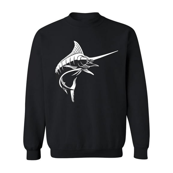 Marlin Fish Design Sweatshirt Men -Image by Shutterstock, Male 3X-Large