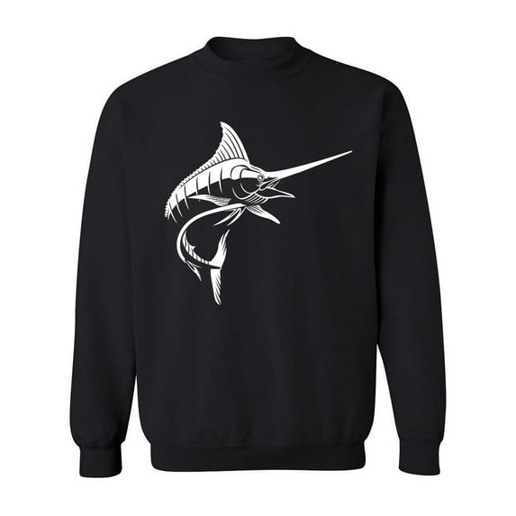 Marlin Fish Design Sweatshirt Men -Image by Shutterstock, Male 3X-Large