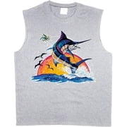 Marlin Sport Fishings Men's Sleeveless T-shirt Muscle Tee