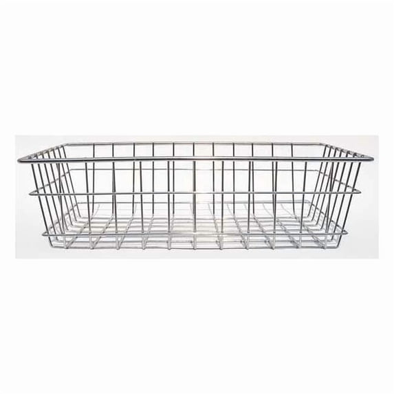 Marlin Steel Wire Products Rectangular Storage Basket, Steel, Silver 00-150A-12