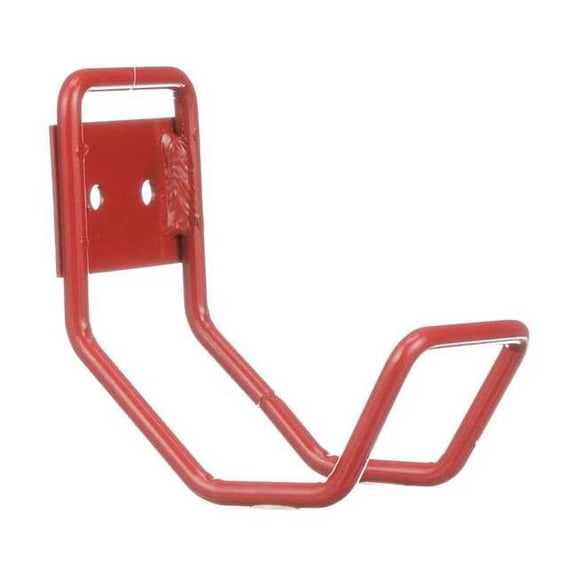 Marlin Steel Wire Products Wall Hook,Red,Steel,C,4-1/4" H 01431005-05
