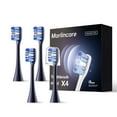 thumbnail image 1 of Marlincare Electric Toothbrush Heads, 4 Replacement Brush Heads, 10x Plaque Removal,Compatible with Marlincare B10PRO - Blue, 1 of 6