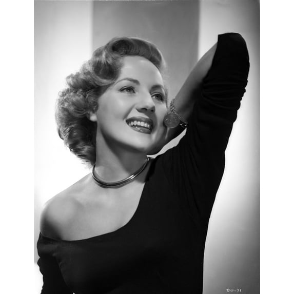Marlo Dwyer Portrait smiling in Black Sleeves Photo Print (24 x 30)