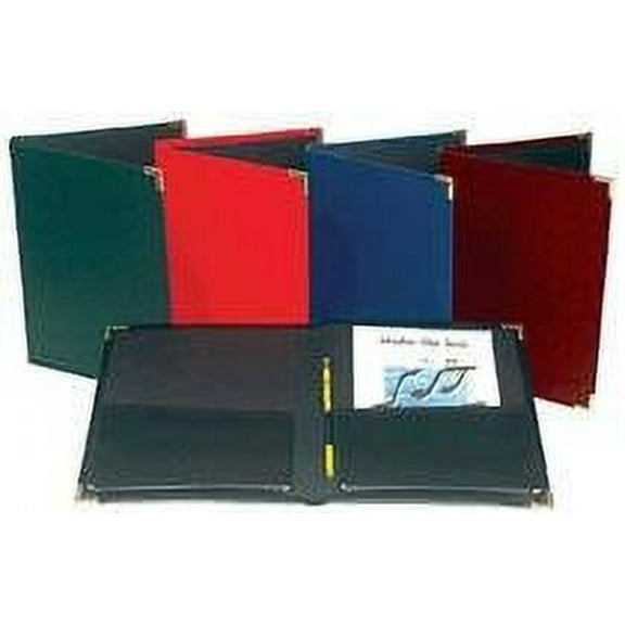 Marlo Plastics Choral Rehearsal Folder 9" X 12" with Gusset Pockets Burgundy