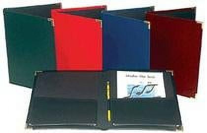 Marlo Plastics Choral Rehearsal Folder 9" X 12" with Gusset Pockets Green