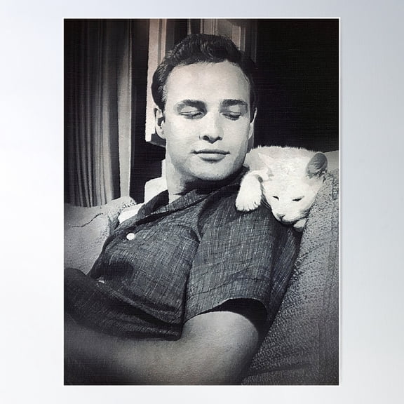 Marlon Brando - Art - D47 Poster Wall Art, Modern Wall Decor For Living Room Bedroom, 12x18 UNFRAMED