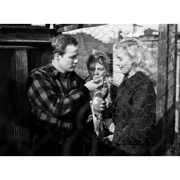 Marlon Brando Talking to Boy and a Girl Photo Print (8 x 10)