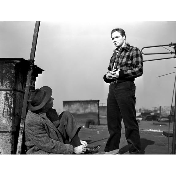 Marlon Brando standing in Plaid Sleeves Photo Print (8 x 10)