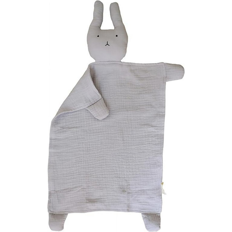 Marlowe Co Organic Cotton Muslin Lovey Blanket Organic Cotton Muslin Bunny Security Blanket Winter Sky Walmart
