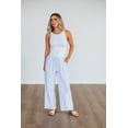 thumbnail image 1 of Marlowe Striped Pants - Powder Blue, 1 of 7