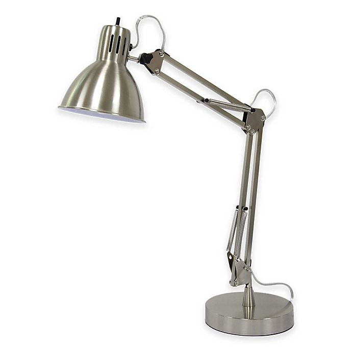 Marmalade Architect Adjustable Desk Lamp with USB Port in Brushed Steel