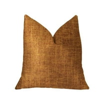 Marmalade Brown & Gold Luxury Throw Pillow, 16 x 16 in.