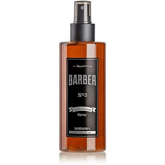 Marmara Barber Cologne - Best Choice of Modern Barbers and Traditional Shaving Fans (No 3 Orange, 250ml x 1 Bottle)
