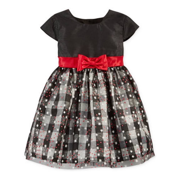 Marmellata Infant Girls Black Stars Party & Holiday Dress Tulle Overskirt 3-6m
