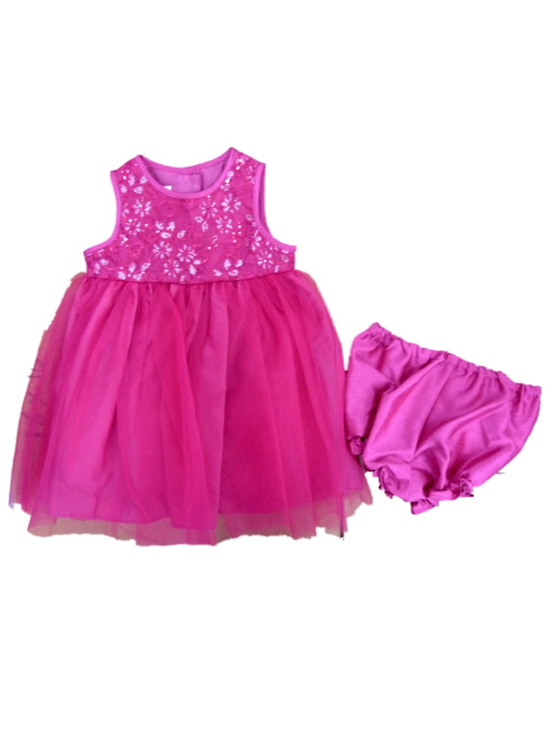 Marmellata Infant & Toddler Girls Sparlky Pink Special Occasion Party Dress  2T - Walmart.com
