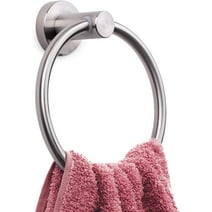 Marmolux Acc Hand Towel Holder, SUS304 Stainless Steel Bath Towel Ring, Brushed Steel