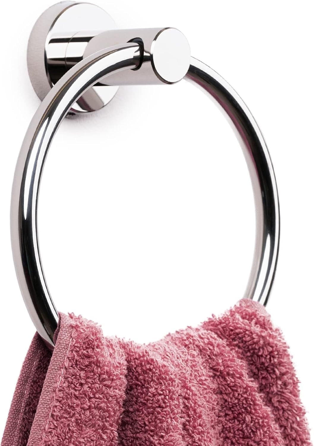 Polished Chrome Stainless Steel Wall Mounted Towel Ring