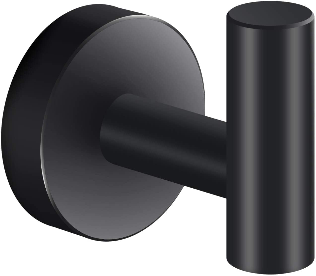 Marmolux Acc Matte Black Stainless Steel Wall Mounted Coat Hook, 25 lb ...