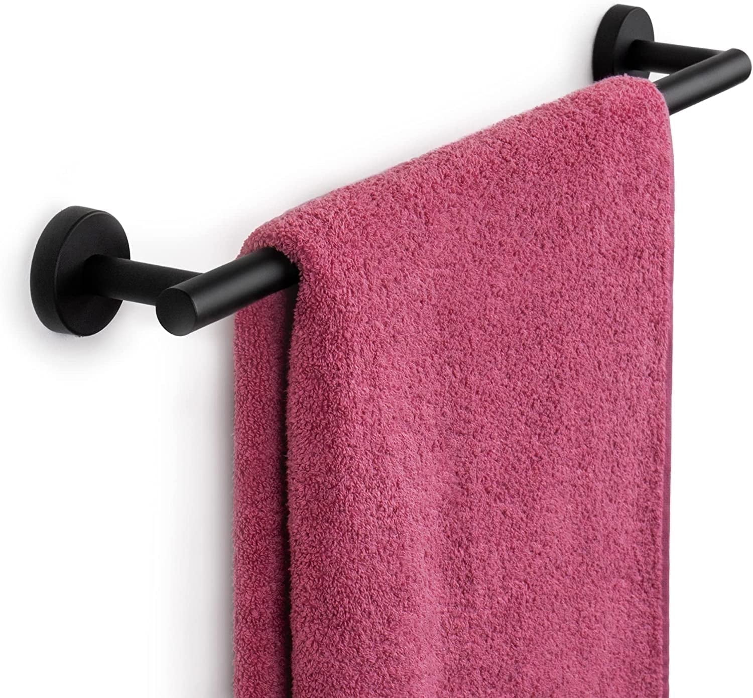 Matte Black Stainless Steel 14'' Wall Mounted Towel Bar