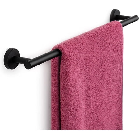 Marmolux Acc - Matte Black Towel Bar - 24 inch Bathroom Towel Holder - Heavy Duty Stainless Steel SUS 304 Bar - Wall Mounted Towel Rack Storage Set - Ideal for Bathroom & Kitchen. - Hand Towel Holder