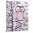thumbnail image 1 of Marmont Hill "1 Pink Owl" by Reesa Qualia Painting Print on Wrapped Canvas, 1 of 5