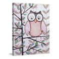 thumbnail image 1 of Marmont Hill "1 Pink Owl" by Reesa Qualia Painting Print on Wrapped Canvas, 1 of 5