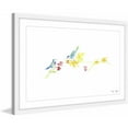 thumbnail image 1 of Marmont Hill "2 Birds" by Maya Gur Framed Painting Print, 1 of 4