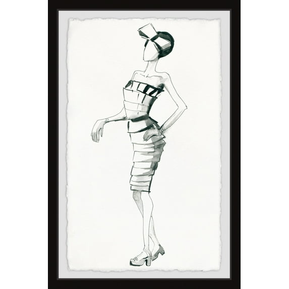 Marmont Hill 20'S Chic Framed Wall Art, 12.00" x 1.50"