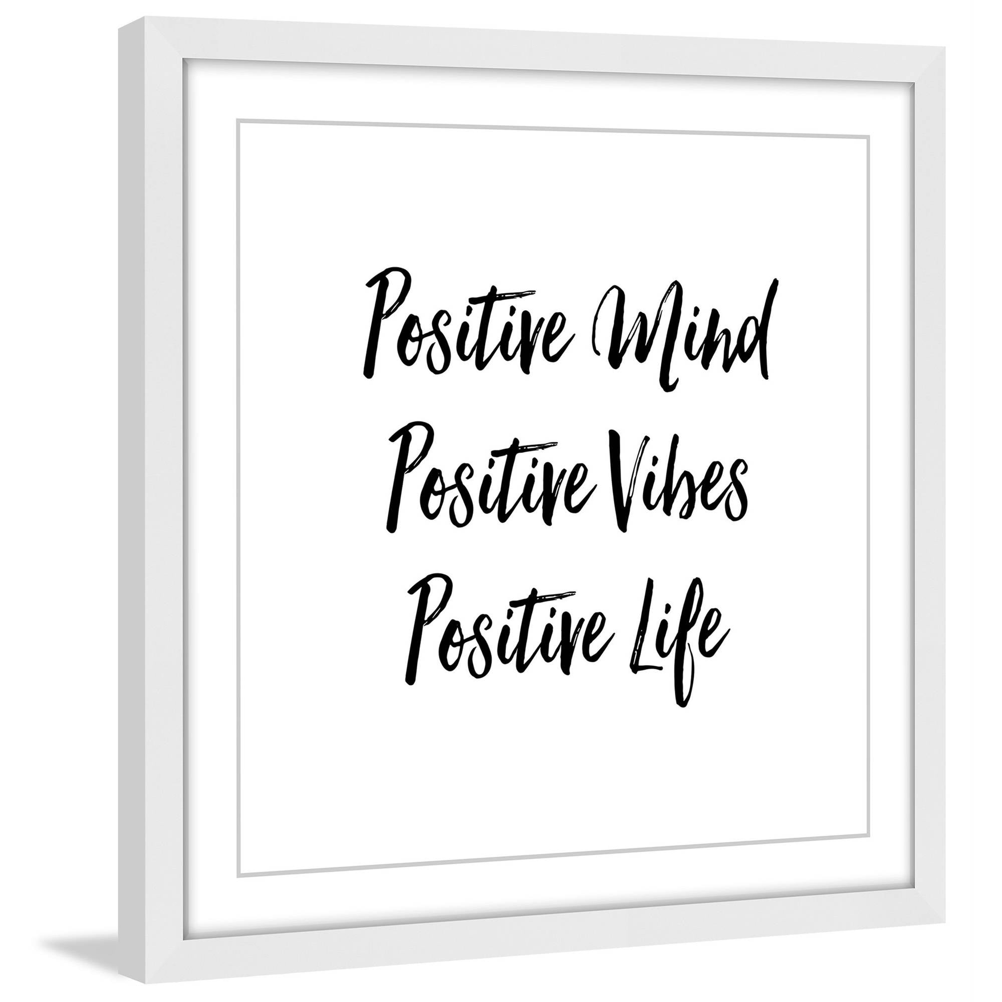 Marmont Hill "3 Positives" by Loretta So Framed Painting Art Print
