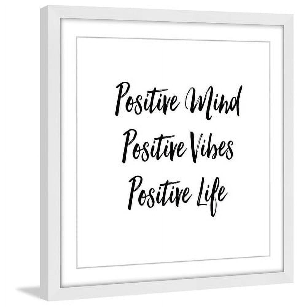 Marmont Hill "3 Positives" by Loretta So Framed Painting Print