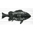 thumbnail image 1 of Marmont Hill A Black Fish White Wood Wall Art, 1 of 9