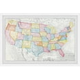 thumbnail image 1 of Marmont Hill A Colorful Map Framed Wall Art, 20" x 30", 1 of 6