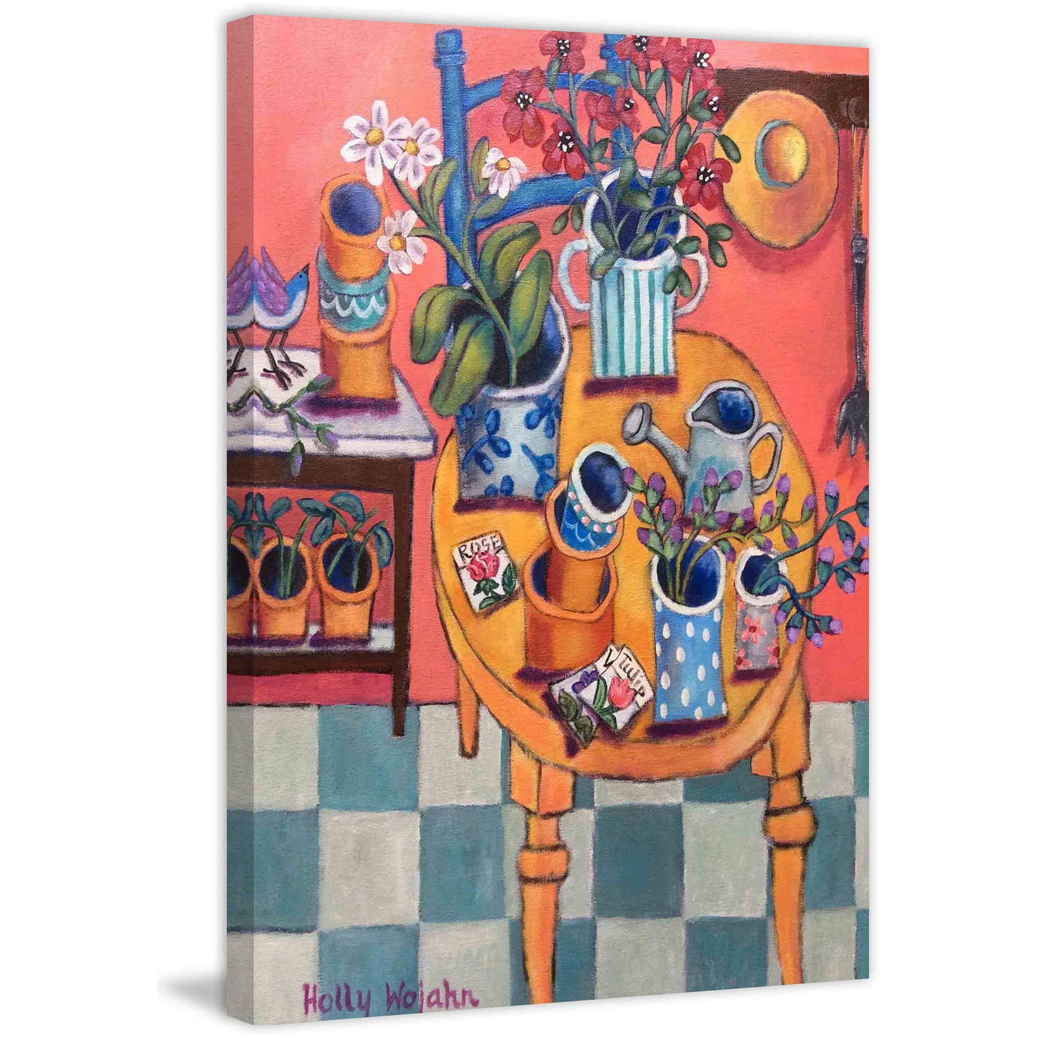 Marmont Hill "A Happy Garden Room" Painting Print on Canvas