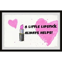 Marmont Hill A Little Lipstick Always Helps Framed Wall Art