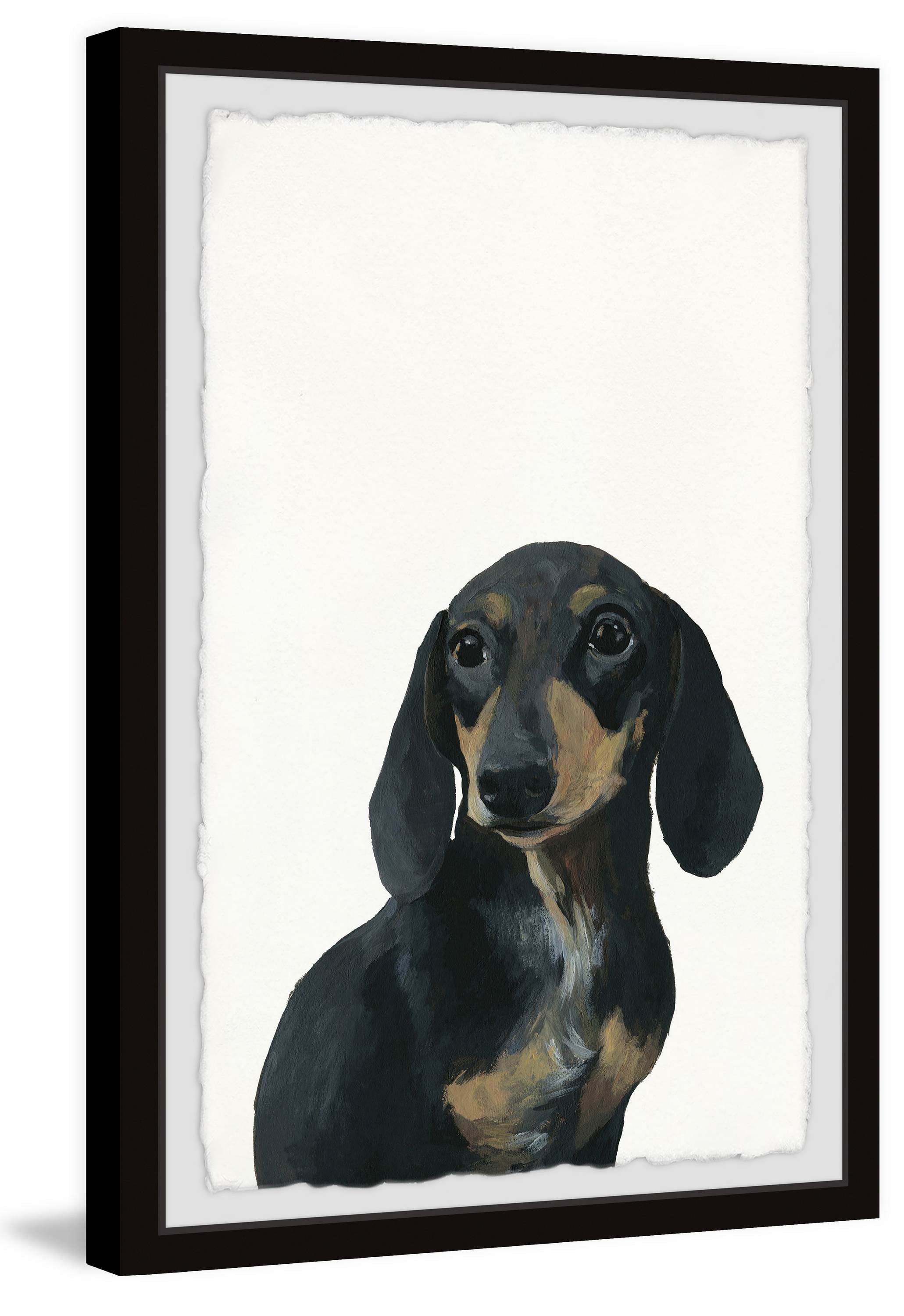 Marmont Hill "A Lonely Dog" Framed Painting Art Print, 16.00" x 1.50"