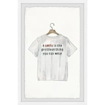 Marmont Hill A Smile Is the Prettiest Thing Framed Wall Art
