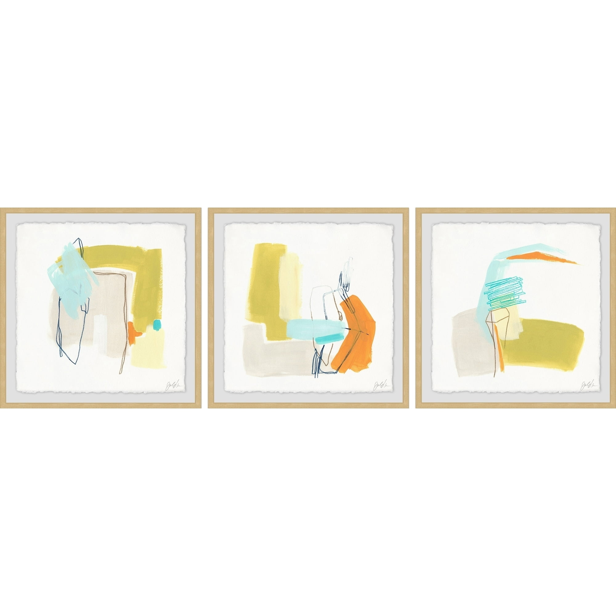 Marmont Hill Adagio III Triptych Art Prints