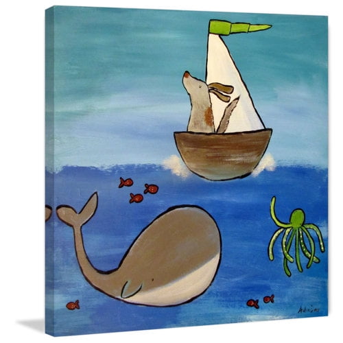 Marmont Hill - "Adventure Awaits" by Andrea Doss Painting Print on Wrapped Canvas