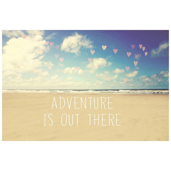 Marmont Hill "Adventure Is out There" Sylvia Cook Painting Print on Canvas