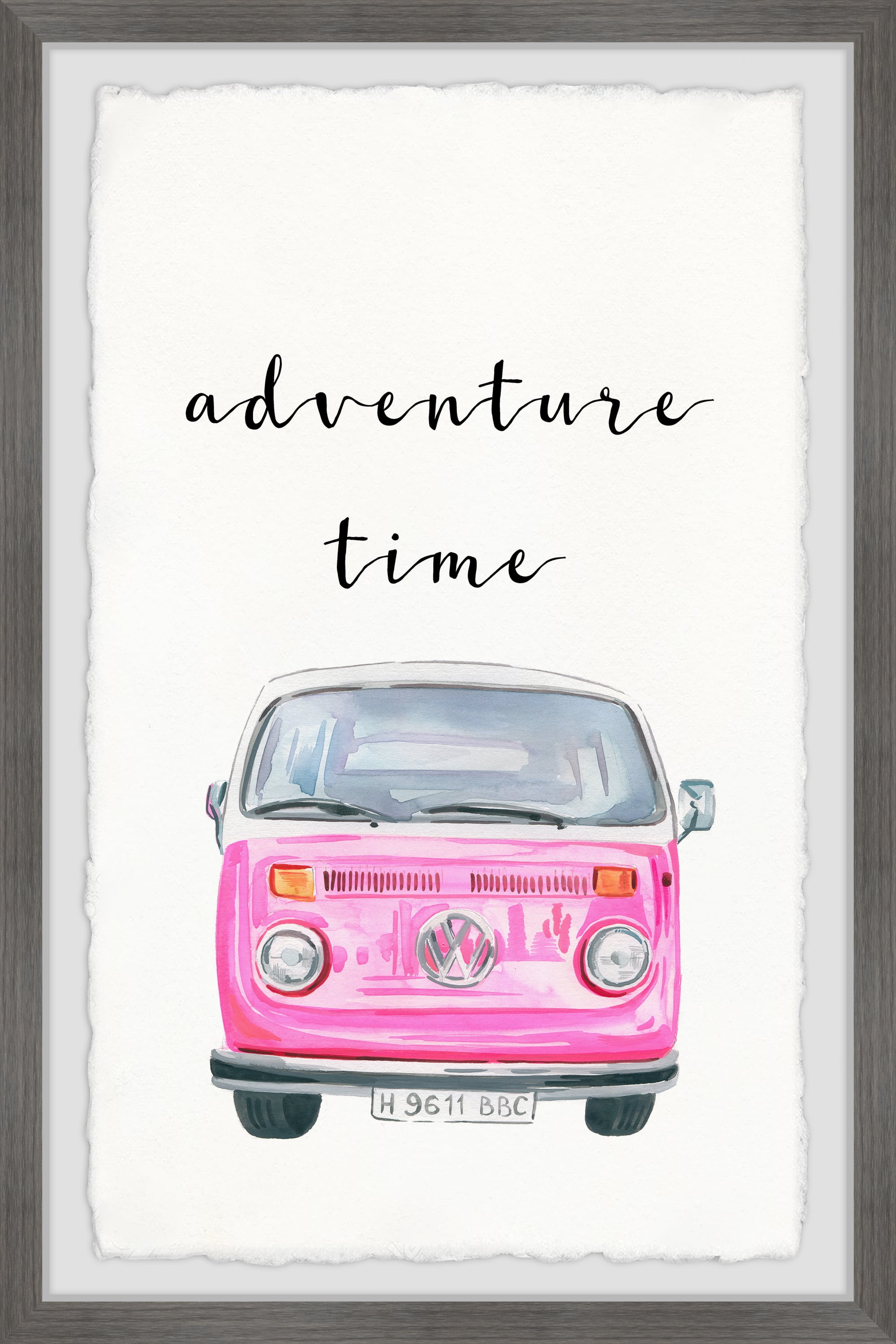 Marmont Hill Adventure Time Framed Wall Art, 12" x 1.5"