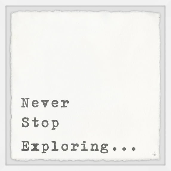 Marmont Hill Adventurer's Mantra Framed Wall Art