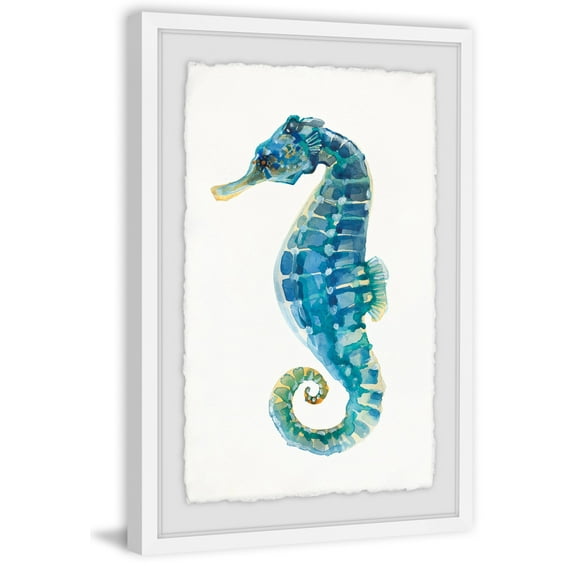 Marmont Hill Aegean Sea Horse Framed Painting Print