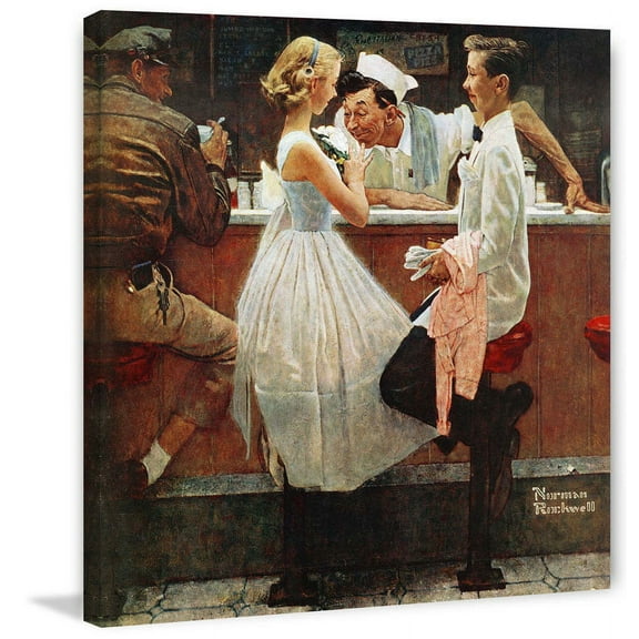 Marmont Hill "After the Prom" by Norman Rockwell Painting Print on Canvas