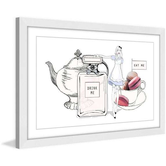 Marmont Hill "Aiw" By Loretta So Framed Painting Art Print, 30.0" x 1.5"