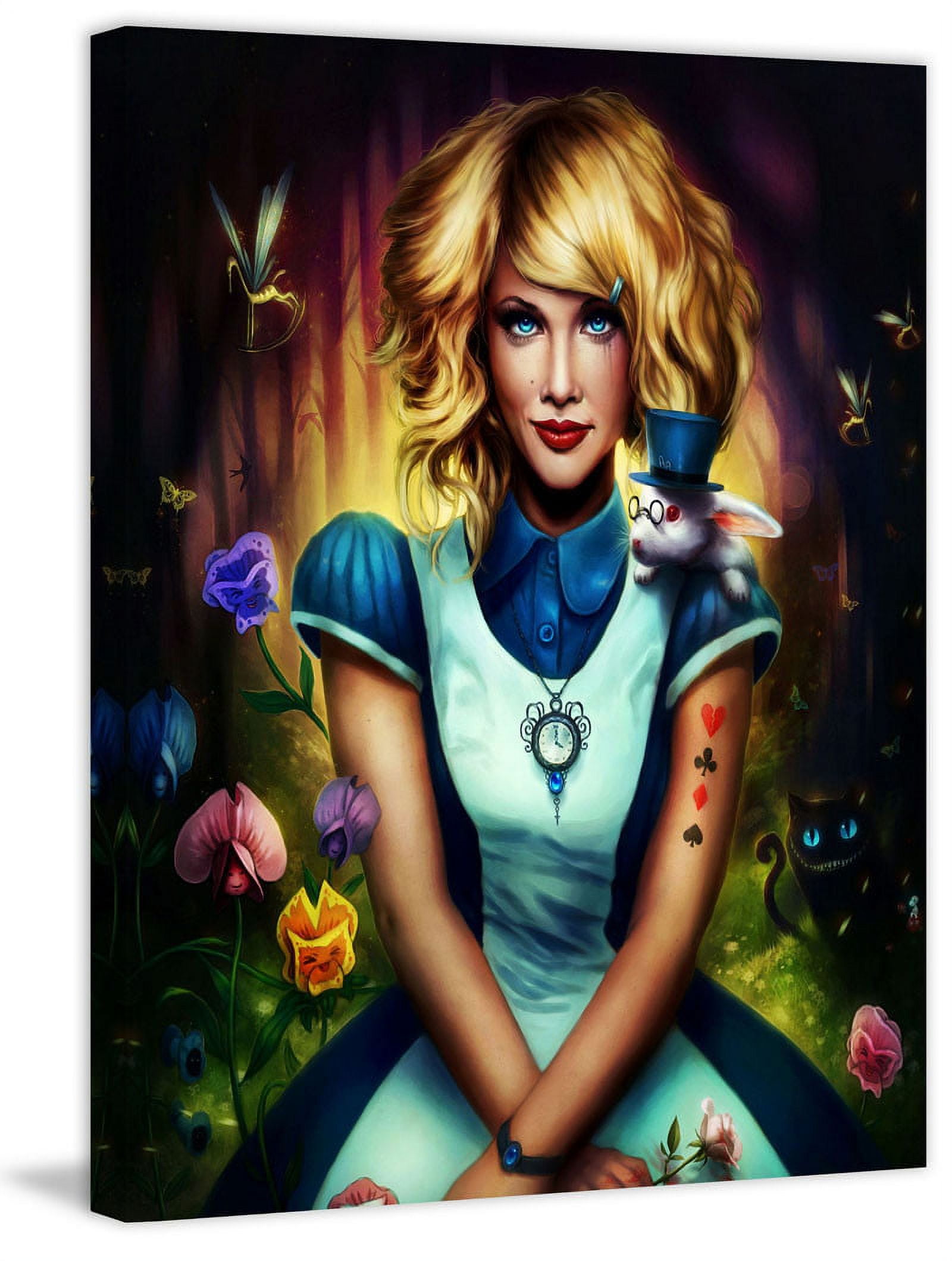 Marmont Hill Alice in Wonderland Painting Print on Canvas